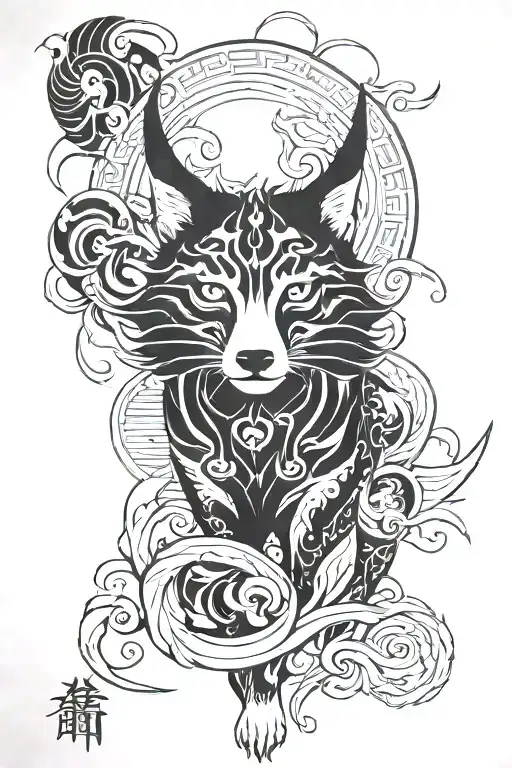 amaterasu tattoo design idea
