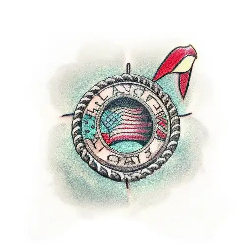 broken chains tattoo design idea