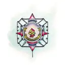 broken chains tattoo design idea