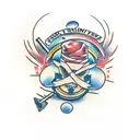 broken chains tattoo design idea