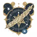 The constellation of Gemini with the names "Funkle David" "Alex" "Emily" "Jacob" "Paige" "Bennett" as the stars tattoo design idea