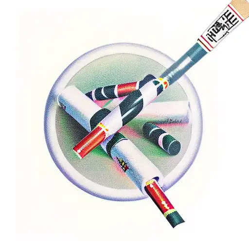 Pack of Lucky Strike Cigaretts tattoo design idea