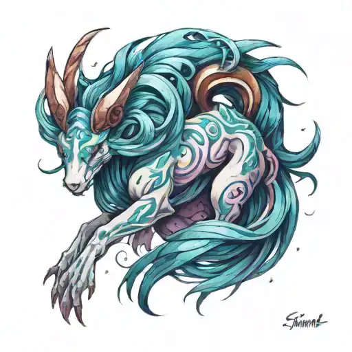 suicune tattoo design idea