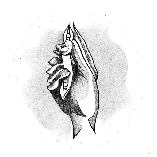 freehand tattoo on the hand tattoo design idea