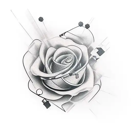 roulette on forearm tattoo design idea