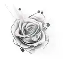 roulette on forearm tattoo design idea