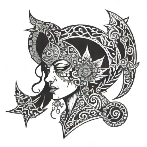 D M L Z character tattoo design idea