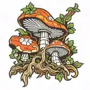 autism Minecraft mushroom stew combined tattoo design idea