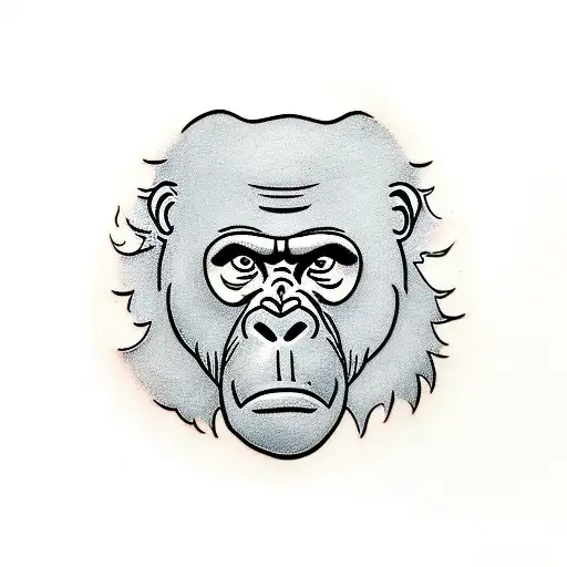 refinery gorilla tattoo design idea