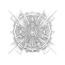 old key  tattoo design idea