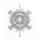 old key  tattoo design idea