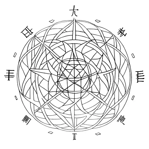Fullmetal Alchemist transmutation circle hidden within a dense Amazon rainforest tattoo design idea