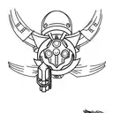 Fullmetal Alchemist transmutation wit a Airsoft Solider tattoo design idea