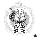 Fullmetal Alchemist transmutation wit a Airsoft Solider tattoo design idea