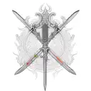 Sword tattoo design idea