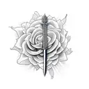 Sword tattoo design idea