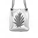 money bag with weed inside it tattoo design idea