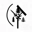 lumberjack tattoo design idea