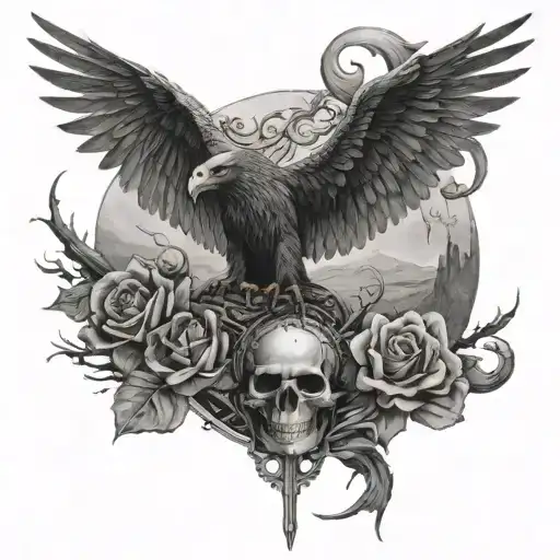 Even though I walk through the valley of the shadow of death, I will fear no evil, for you are with me; your rod and you tattoo design idea