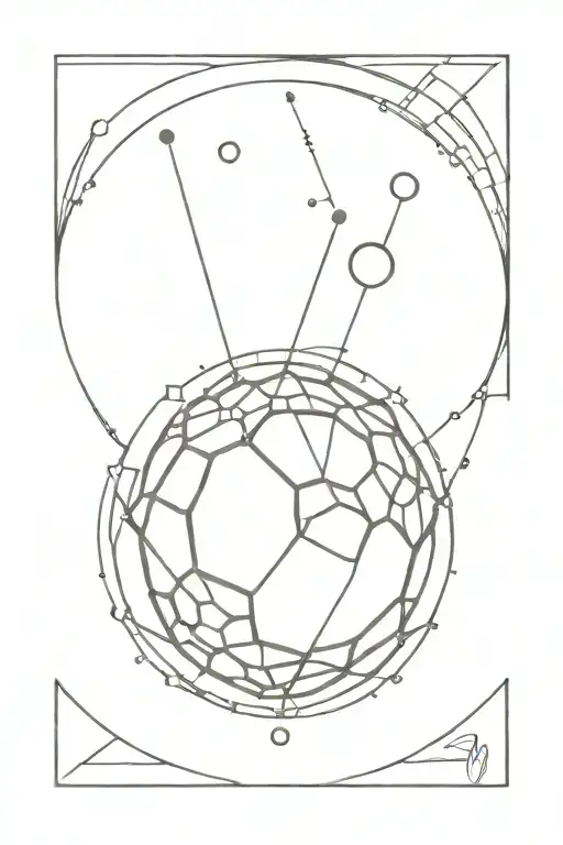 disco ball tattoo design idea