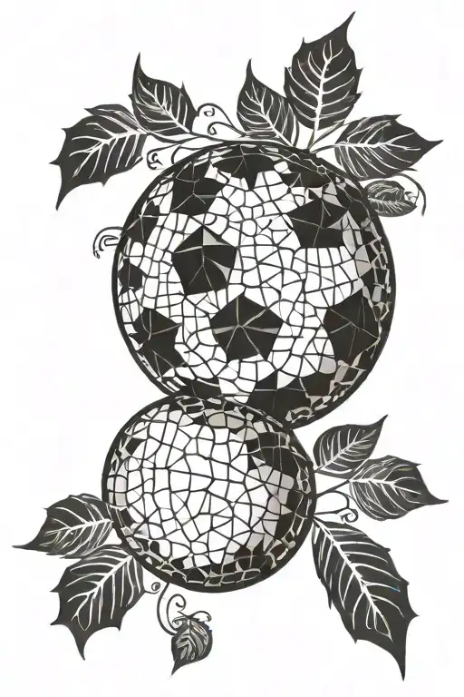 disco ball tattoo design idea