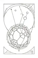 disco ball tattoo design idea