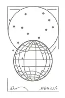 disco ball tattoo design idea