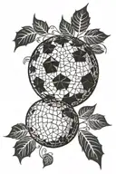 disco ball tattoo design idea