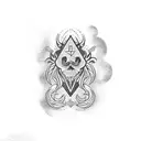 surfing tattoo design idea