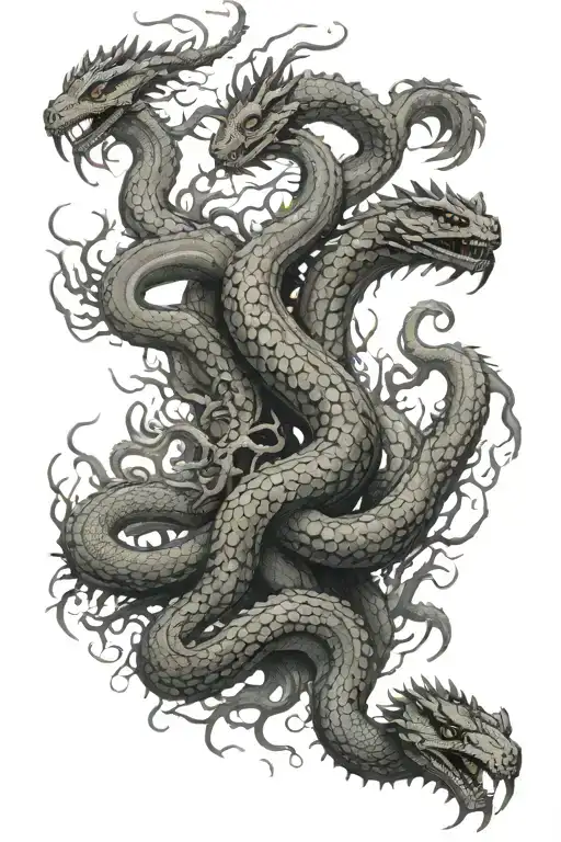 hydra tattoo design idea