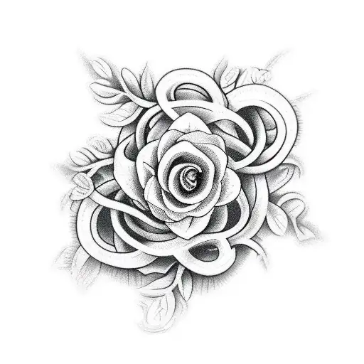 floral vine sleeve tattoo design idea