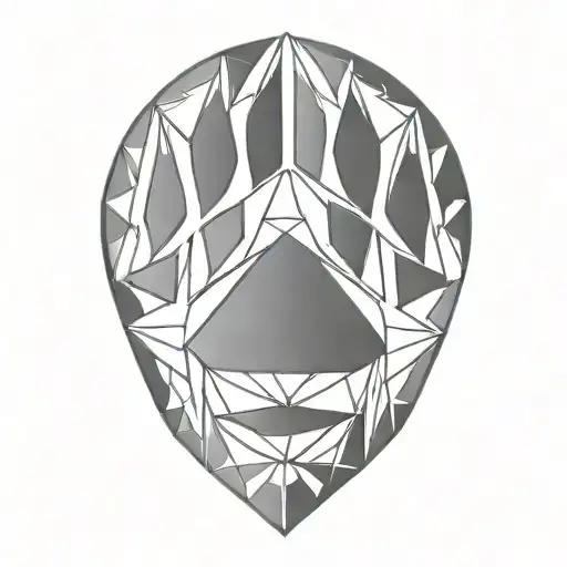 bear paw print tattoo design idea