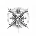 death pointing at speedometer bringing irt to 300km /h tattoo design idea