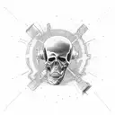 death pointing at speedometer bringing irt to 300km /h tattoo design idea