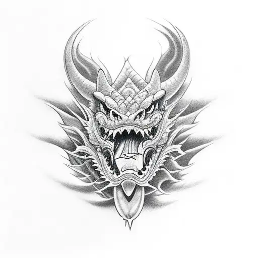 dragon chino tattoo design idea
