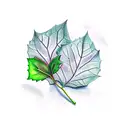 Ivy leaves  tattoo design idea