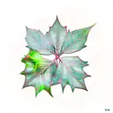 Ivy leaves  tattoo design idea
