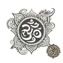 aum symbol tattoo design idea