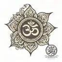 aum symbol tattoo design idea