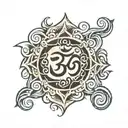 aum symbol tattoo design idea