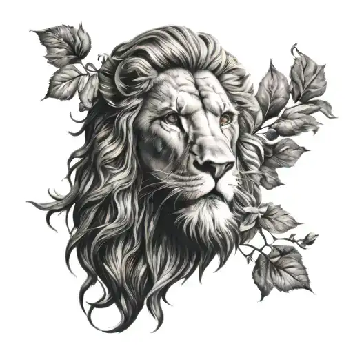 lion jesus christ tattoo design idea