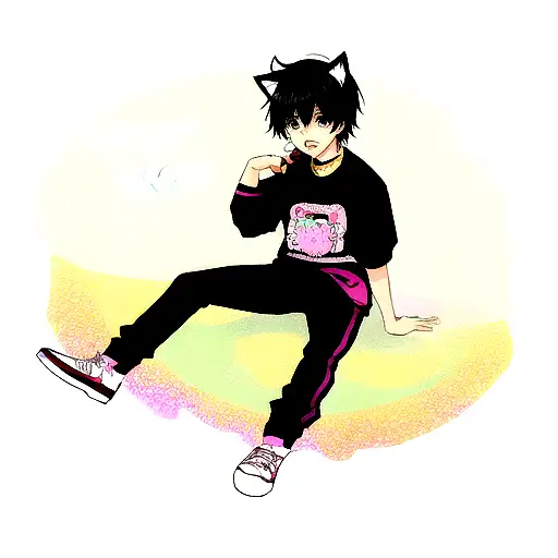 Swag Kitty  tattoo design idea