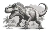 Jurassic Park dinosaur tattoo design idea