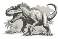 Jurassic Park dinosaur tattoo design idea