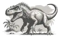 Jurassic Park dinosaur tattoo design idea