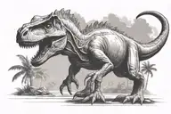 Jurassic Park dinosaur tattoo design idea