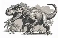 Jurassic Park dinosaur tattoo design idea