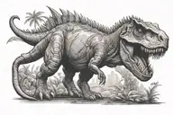 Jurassic Park dinosaur tattoo design idea