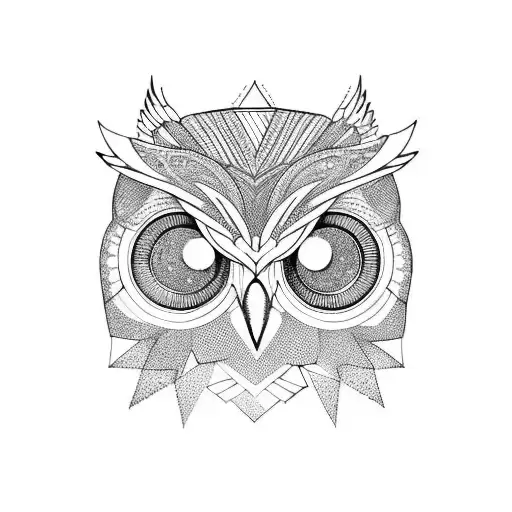 Kissing Cousins Tattoo Parlour  Geometric owl for Arthur  Facebook