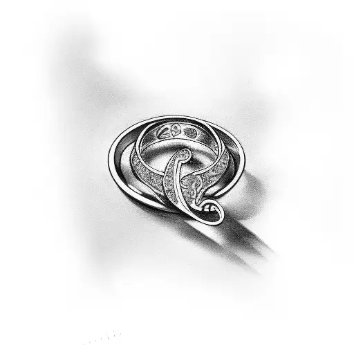 Wedding ring  tattoo design idea